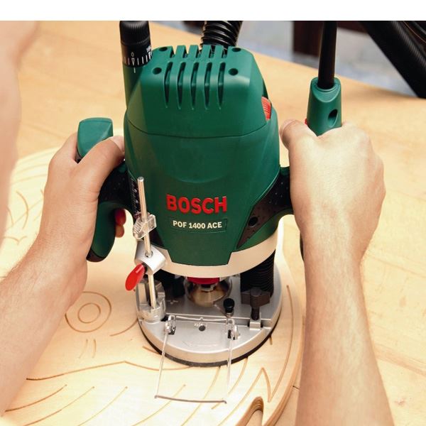 Bosch POF 1400 ACE glodalica za drvo + set glodala 6 komada, 1.400W (060326C801)