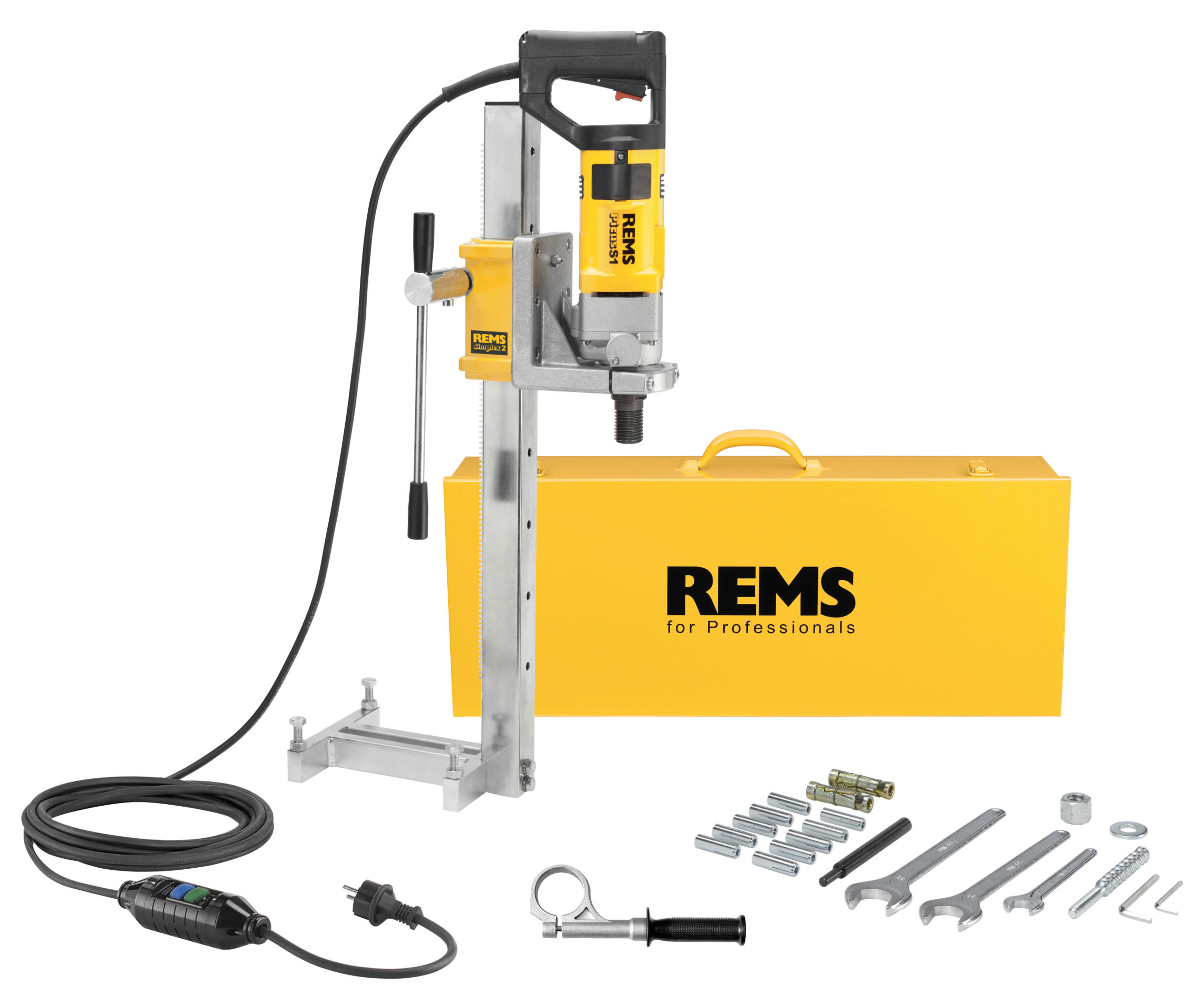 REMS 180032 Picus S1 Komplet Simplex 2 Električna dijamantska bušilica sa stalkom (REMS 180032)