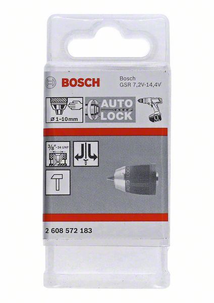 Brzostezna glava do 10 mm Bosch 2608572183, 1-10 mm, 3/8