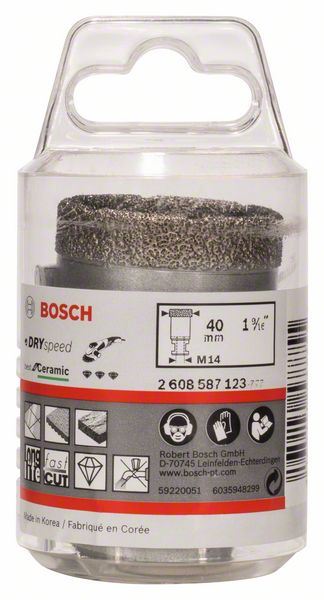 Dijamantska burgija za suvo bušenje Dry Speed Best for Ceramic Bosch 2608587123, 40 x 35 mm (2608587123)