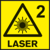 Bosch GCL 25 Klasa lasera 2 Klasa lasera kod alata za merenje.