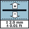 Bosch GLM 30 Tolerancija 2 mm/0.1 ft Tačnost merenja ±2 mm /± 0.01 ft