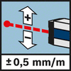 Bosch GIM 60 L Tačnost merenja laser ± 0,5 mm/m Tačnost merenja ± 0,5 mm/m