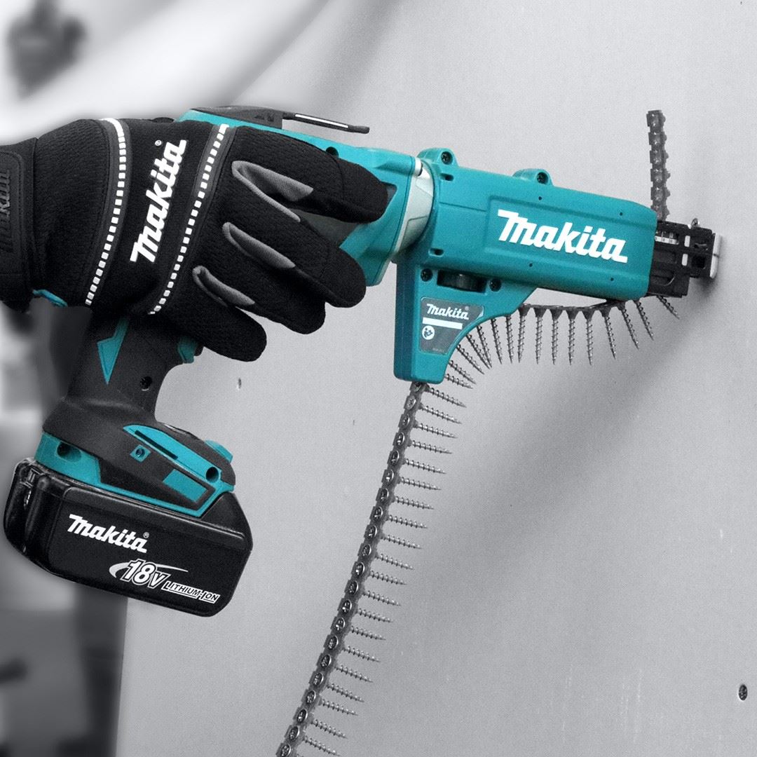 Drywall Gun Makita DFS250RFJ Cordless 18V LXT Brushless Drywall